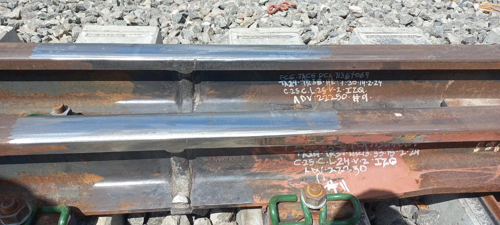 Soldadura aluminotérmica en liberación de esfuerzos